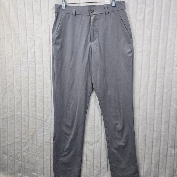 Libin Men's Gray Chino Golf Performance Pants Size 30 x 30 - Picture 1 of 10